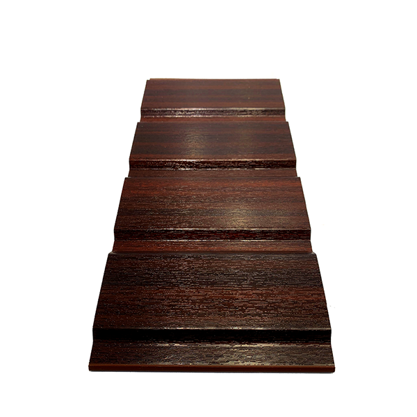 LAME LAMBRIS PVC HAMPTON WOOD 2M60X37,5CM STRONG TOBAC (X4)