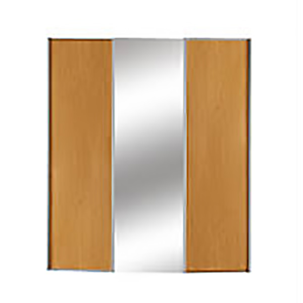 PACK 3 VANTAUX 2 MERISIERS + 1 MIROIR POUR DRESSING 2500X1800