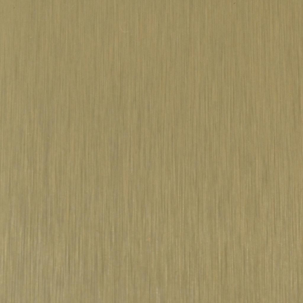 FEUILLE STRATIFIE O100 PUR METAL 0,8MM 244*122 OR BROSSE+FILM
