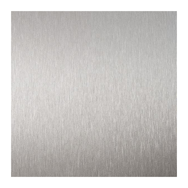 FEUILLE STRATIFIEE A105 HPL 0,8MM 305*122 ALU BROSSE+FILM
