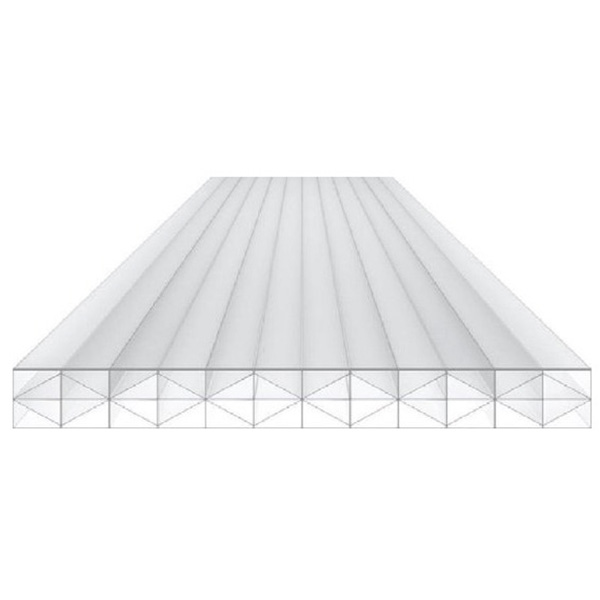 PLAQUE POLYCARBONATE BLANC 1,05 X 2,90M EP 16MM