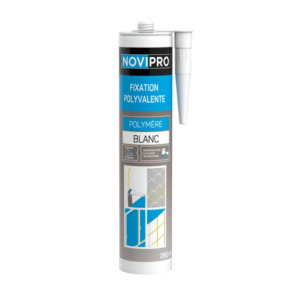 MASTIC UNIVERSEL FIXATION POLYVALENT POLYMERE BLANC 290ML