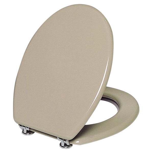 ABATTANT UNIVERSAL EN RESINE, CHARNIERES METALLIQUES, COULEUR MANAHTTAN GRIS