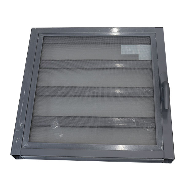 JALOUSIES ALUMINIUM EN VERRE IMPRIME, MOUSTIQUAIRE OFFERTE 600 X 600 GRIS ANTHRACITE