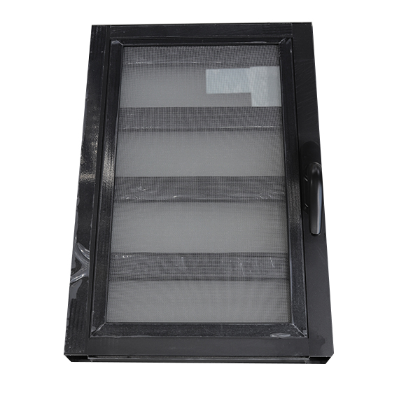 JALOUSIES ALUMINIUM EN VERRE IMPRIME, MOUSTIQUAIRE OFFERTE 400 X 600 NOIR