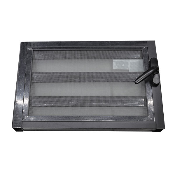 JALOUSIES ALUMINIUM EN VERRE IMPRIME, MOUSTIQUAIRE OFFERTE 600 X 400 GRIS ANTHRACITE