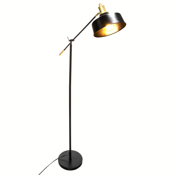 LAMPADAIRE ARC FLOWER NOIR H155CM
