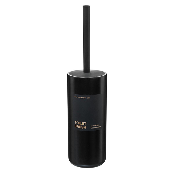 BROSSE WC POLYRESINE "BLACK"