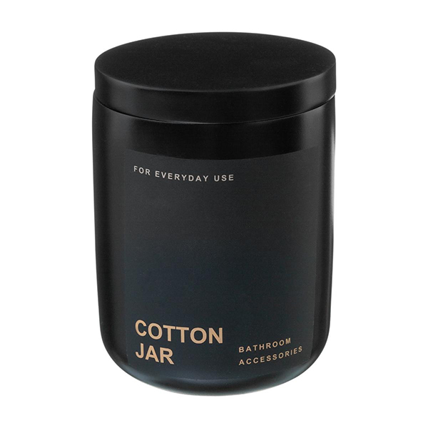 POT A COTON POLYRESINE "BLACK"