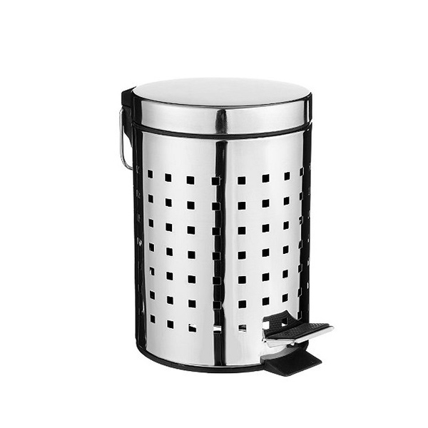 POUBELLE INOX 3L CUBE-0,59X0,4X0,28