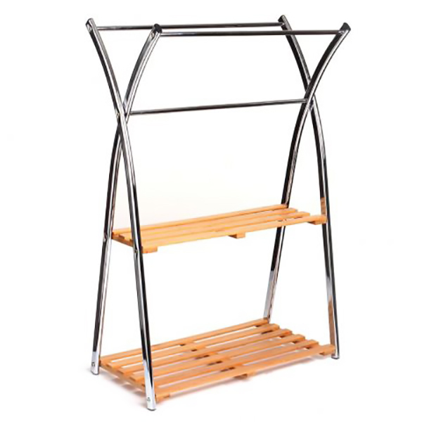 PORTE SERVIETTE 2 NIVEAUX BAMBOU
