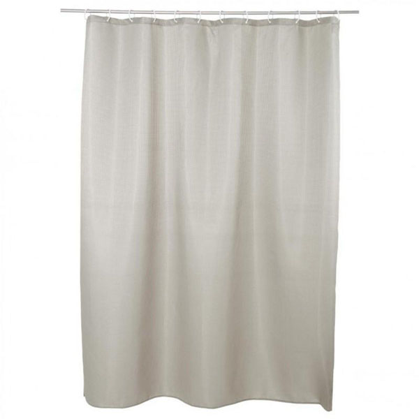 RIDEAU DOUCHE NID ABEILLE TAUPE