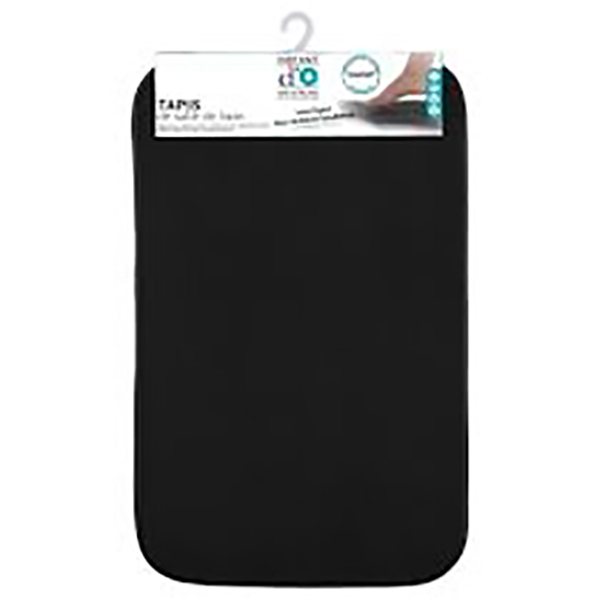 TAPIS MEMOIRE FORME 48X80 NOIR