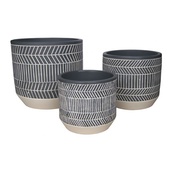 POT STRIE NOIR MAX GM H.41,5CM