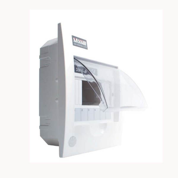 COFFRET APPARENT 24 MODULES PORTE TRANSPARENTE - BLANC