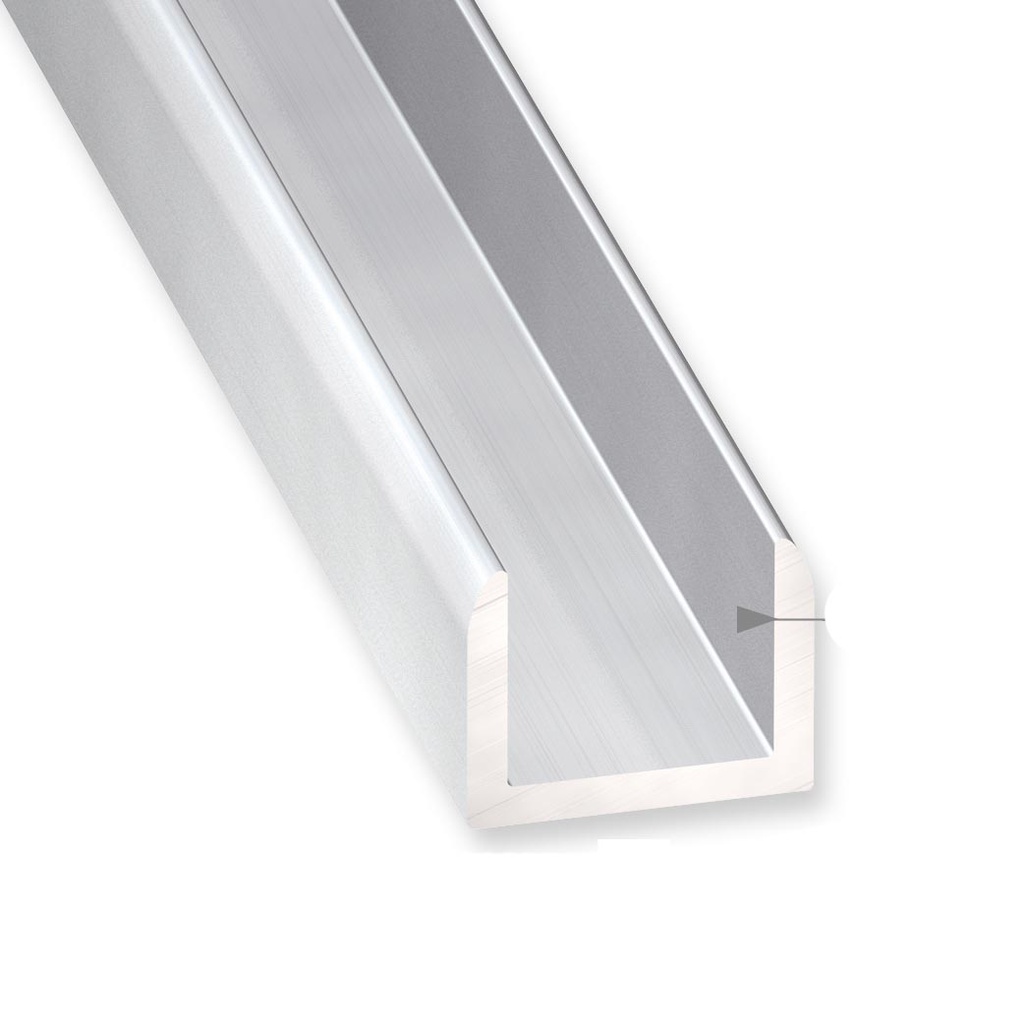 U ALU INCOLORE 15X19,88X15-2M
