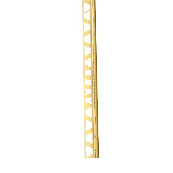 PROFILE DE BORD EXTERNE EN ALUMINIUM MASSIF 10MM/ 2,7ML BARRE _OR MAT