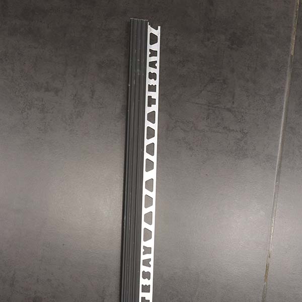 PROFILS D ESCALIER EN ALUMINIUM 11 MM AVEC BANDE PVC 2,50 ML _ NOIR