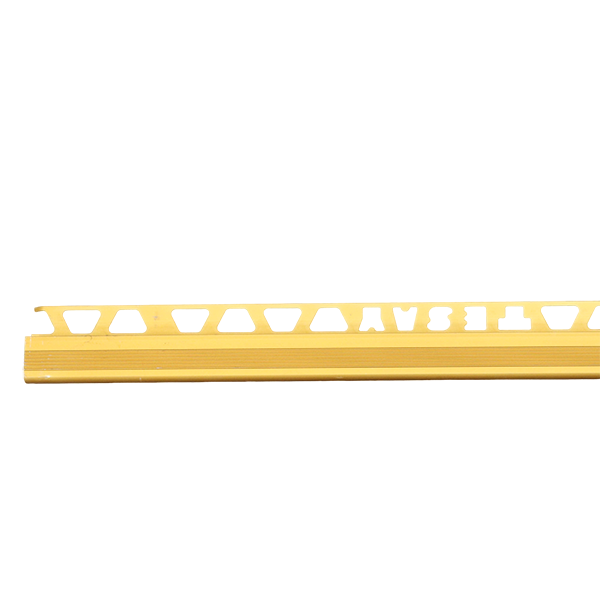 PROFILE DE NEZ D ESCALIER EN ALUMINIUM 12MM/2,50ML BARRE_ OR MAT