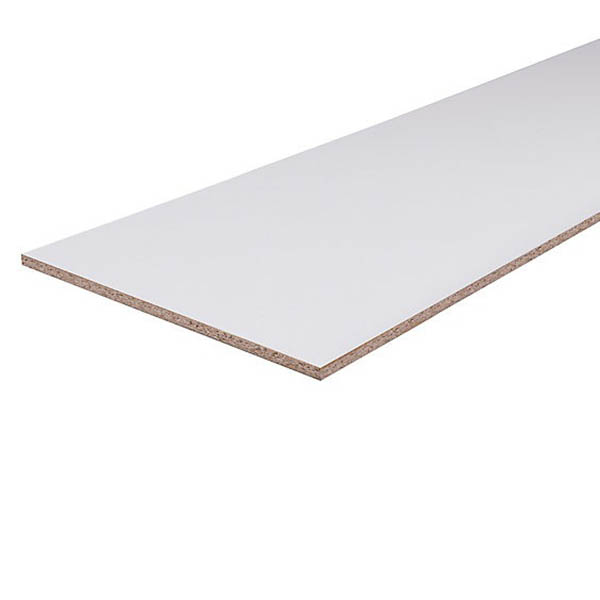 PANNEAU PREDECOUPE MELAMINE BLANC EP.22MM 1200X600X22