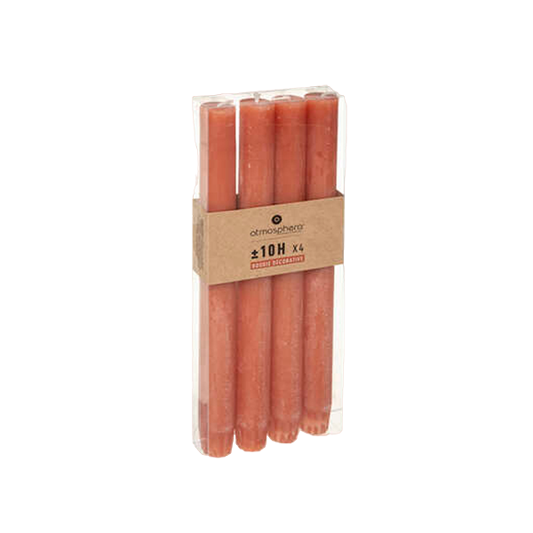 BOUGIE BTNX4 RUSTIC AMB H24.5