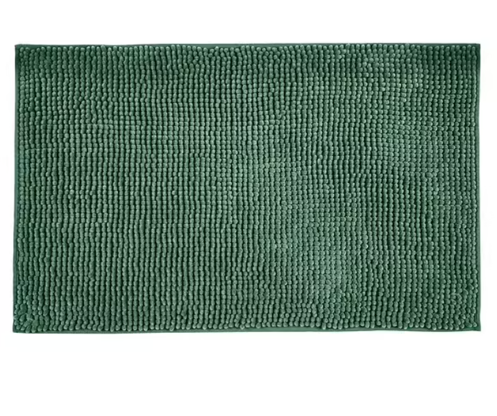 ALLSTAR TAPIS DE BAIN CHENILLE 50X80CM VERT FONCE