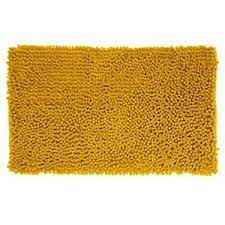 ALLSTAR TAPIS DE BAIN CHENILLE 50X80CM JAUNE MOUTARDE