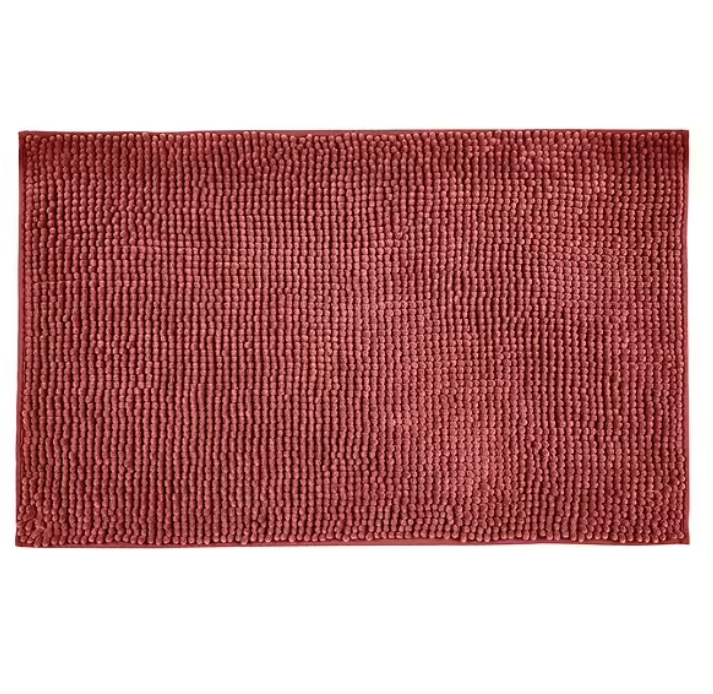 ALLSTAR TAPIS DE BAIN CHENILLE 50X80CM ROUGE FONCE
