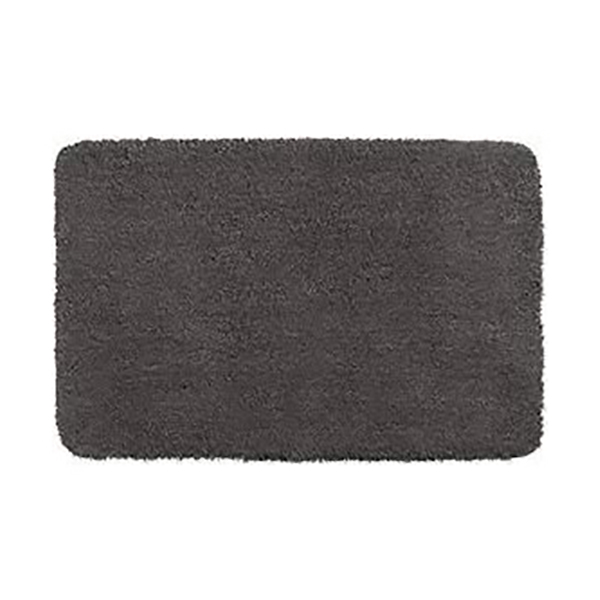 TAPIS DE BAIN BELIZE GRIS SOURIS 55X65CM/30MM MICROPOLYESTER