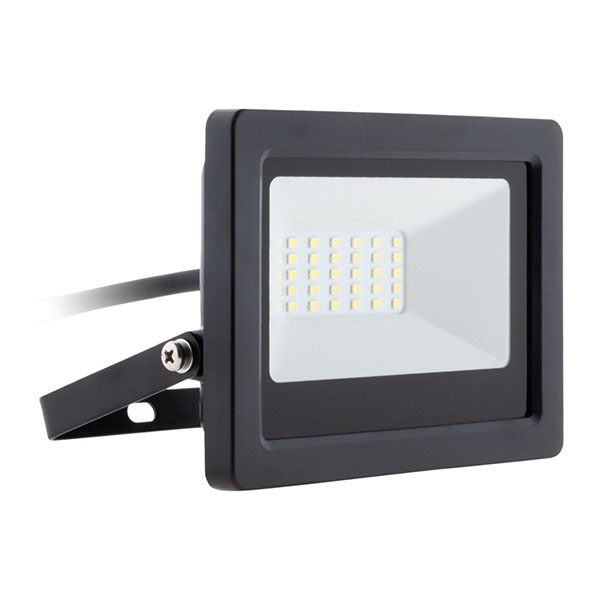 PROJECTEUR LED 20W IP65 NOIR 1600 LUMENS