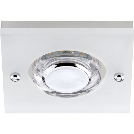 SPOTS ENCASTRABLES LED ATTACH METAL PLASTIQUE CHROME INCL 1 X MODULE LED 5W400LM 3 000K