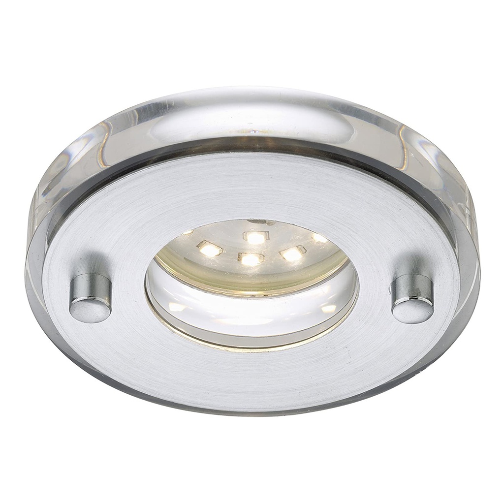 SPOTS ENCASTRABLES LED ATTACH METAL PLASTIQUE COULEUR ALU INCL 1 X MODULE LED5W 400LM 3 000K