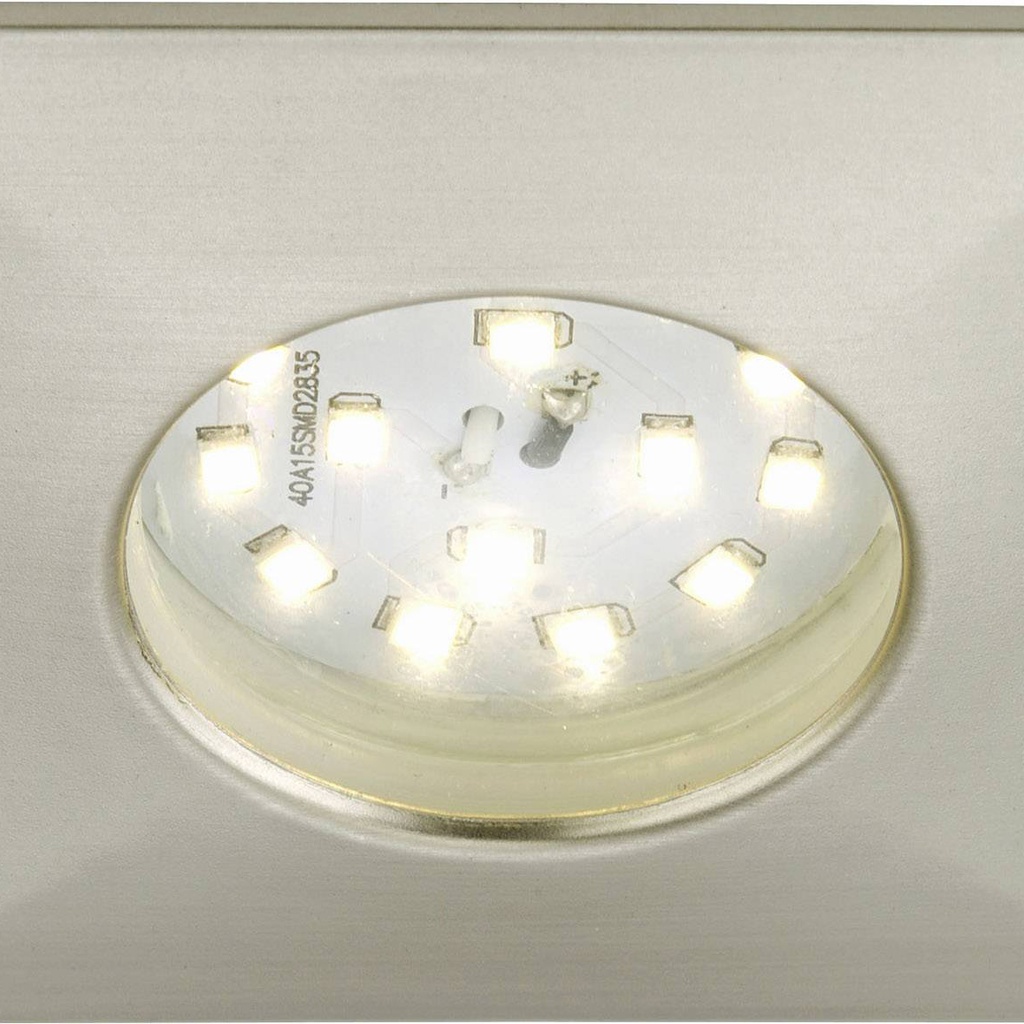 SPOTS ENCASTRABLES LED ATTACH PLASTIQUE NICKEL MAT INCL 1 X MODULE LED5W400LM 3 000K