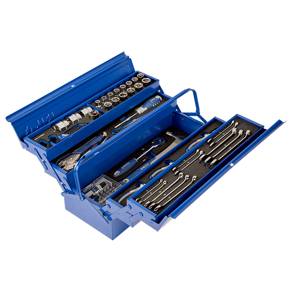 BOÎTE A OUTILS METALLIQUE MAINTENANCE - EQUIPEE 95 PIECES