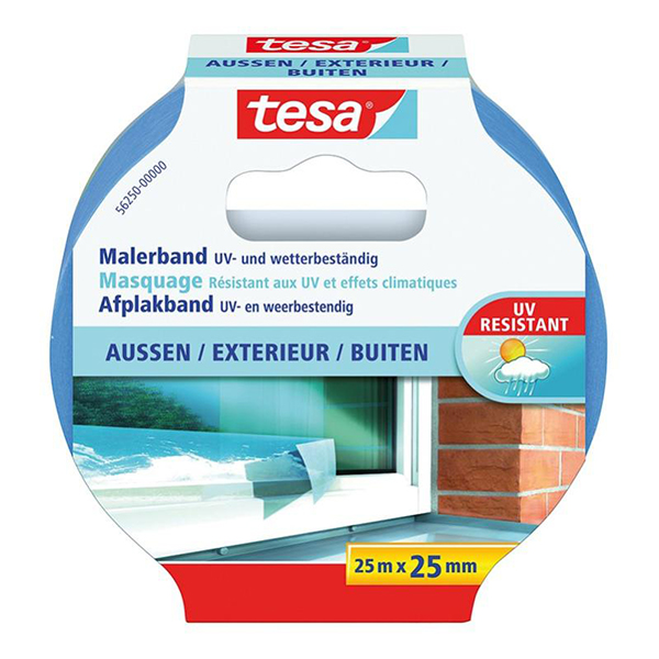 ADHESIF DE MASQUAGE POUR LA PEINTURE-PRECISION OUTDOOR ECOLOGO 25M:25MM BLEU