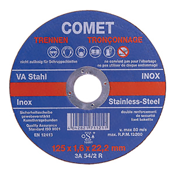 DISQUE A TRONCONNER 125X1,6X22 AC 3A54/2R12BF