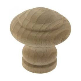 2 BOUTONS DE MEUBLE LYONNAIS BOIS BRUT D40