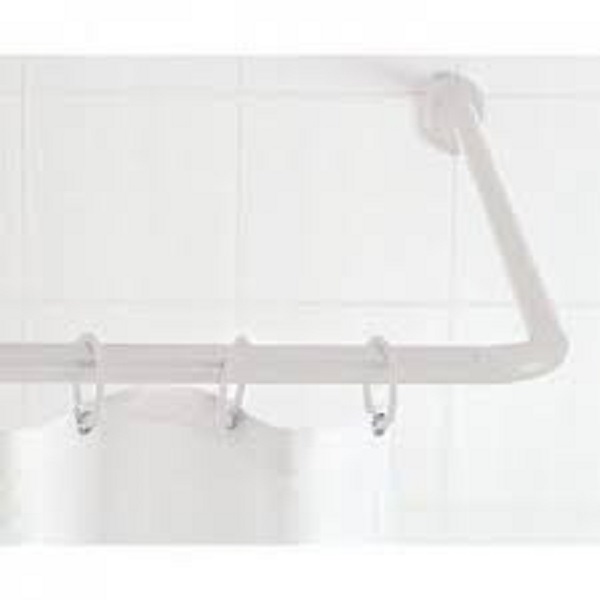 BARRE A RIDEAU SALLE DE BAIN BLANC
