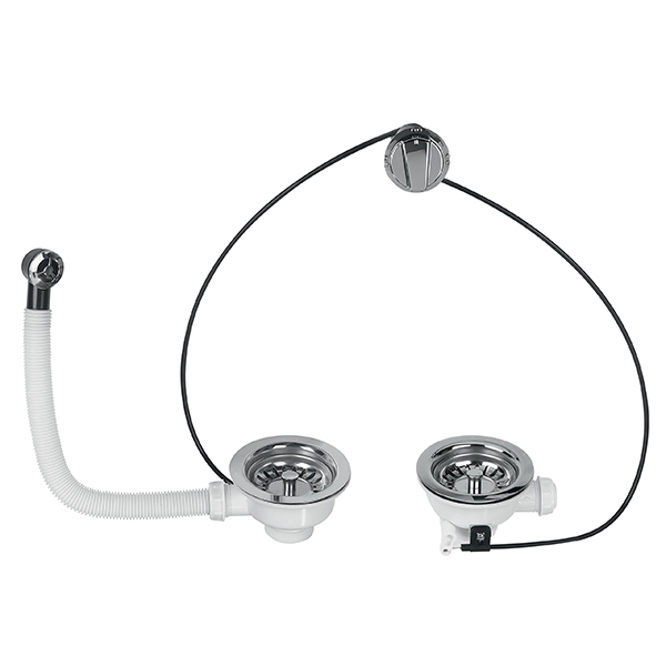 BONDE EVIER D90 2 BACS COMMANDE A CABLE