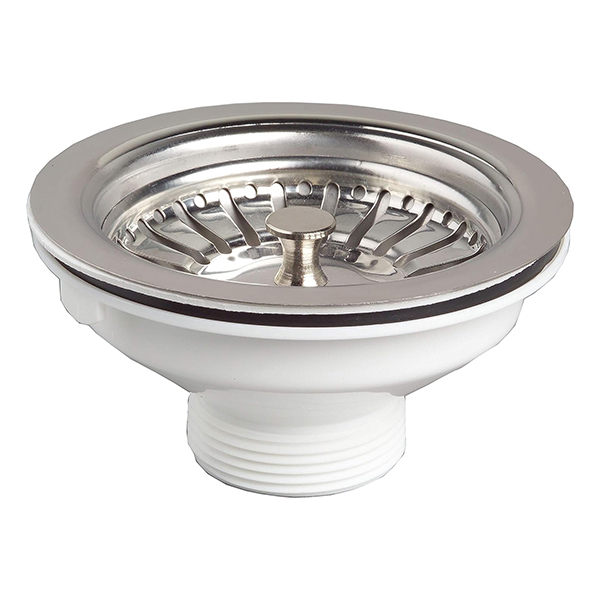 BONDE EVIER D90 PANIER INOX SANS TROP PLEIN