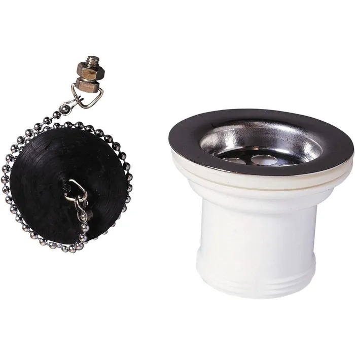 BONDE A BOUCHON POUR EVIERINOX D50 SANS TROP PLEIN