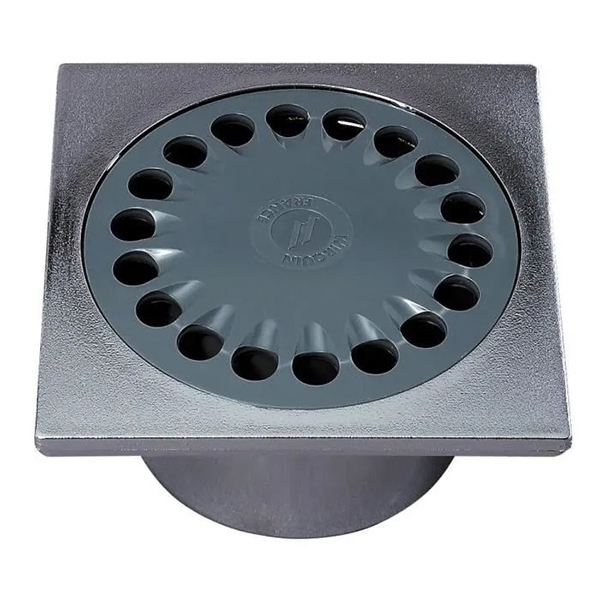 SP6001 BONDE DE SOL 10X10 CM D40 A COLLER CHROMEE