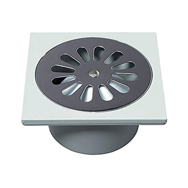 SP6002 BONDE DE SOL 10X10 CM D40 A COLLER GRILLE INOX