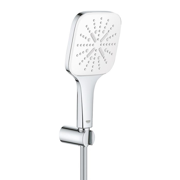 GARNITURE DE DOUCHE AVEC SUPPORT SIMPLE CUBE 130 ENS 9,5L GROHE