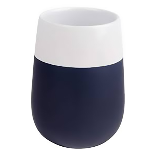 GOBELET EN CERAMIQUE MALTA BLEU FONCE/BLANC