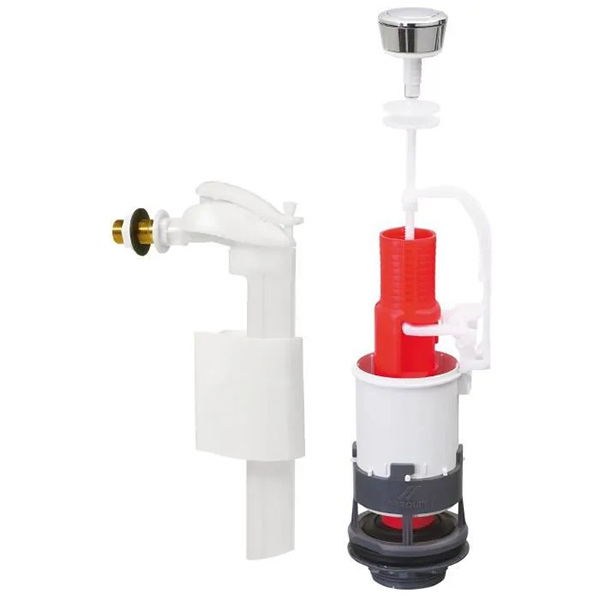 MECANISME A PLATEAUX - SIMPLE POUSSOIR +ROBINET F90 MP90