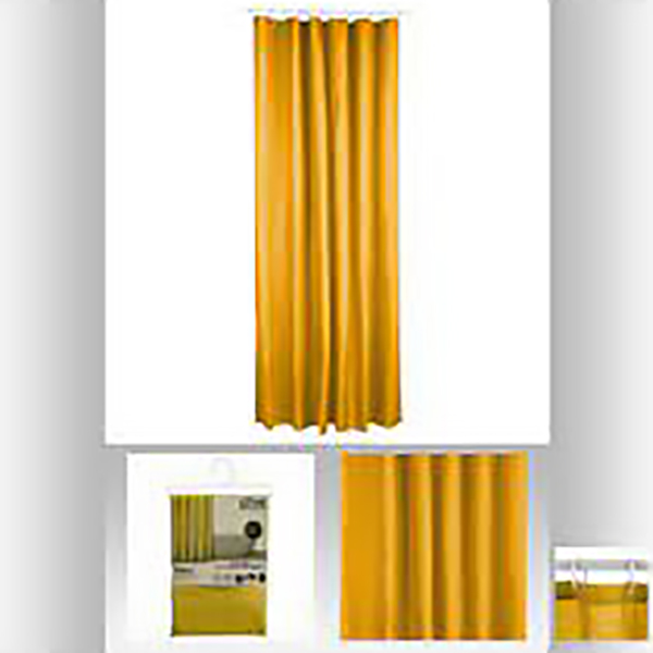 RIDEAU DOUCHE POLYESTER JAUNE M
