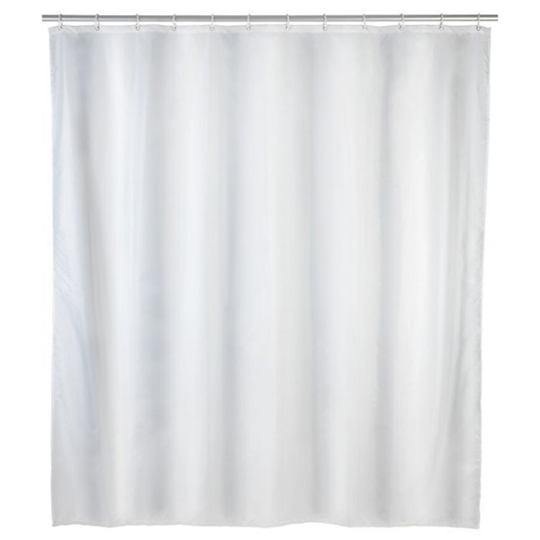 RIDEAU DE DOUCHE 180X200 BLANC POLYESTER
