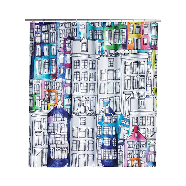 RIDEAU DE DOUCHE 180X200 SUNNY CITY POLYESTER