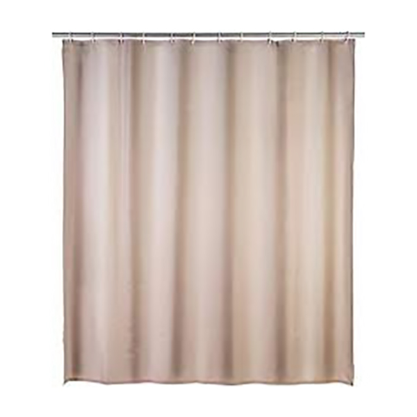 RIDEAU DE DOUCHE 180X200 BEIGE ANTI MOISISSURE